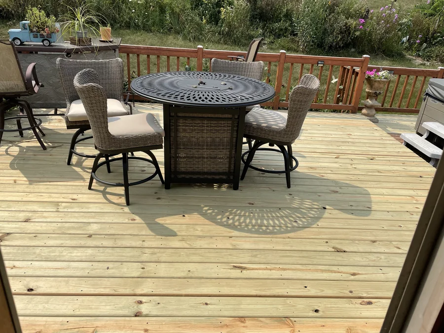Finished deck work
